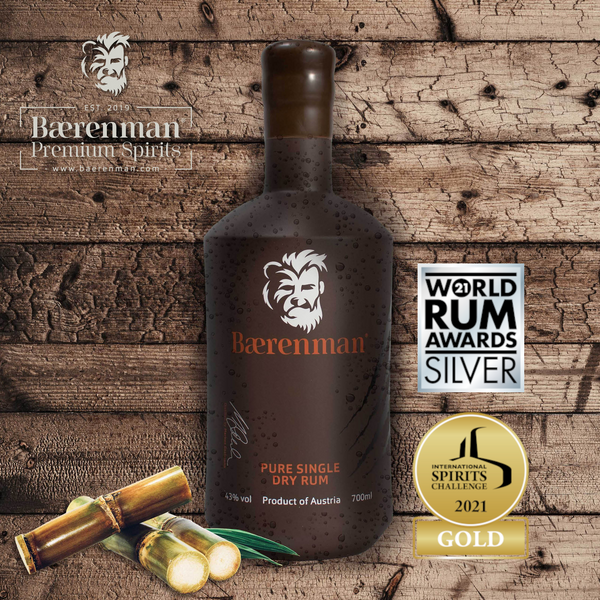 Bærenman Pure Single Dry Rum - GOLD - International Spirits Challenge 2021
